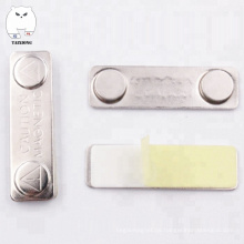 Benutzerdefinierte retractable Stahlplatte Neodym Magnet Name Tag Badge Magnetic ID Abzeichenhalter